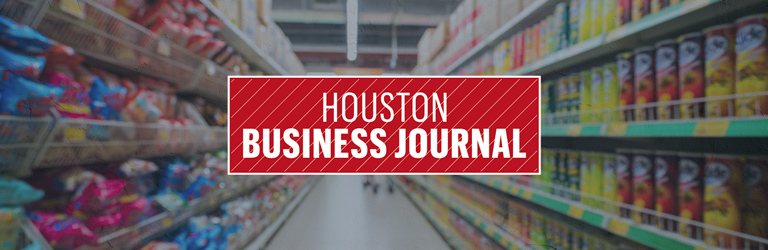  Grocery store aisle with Houston Business Journal logo