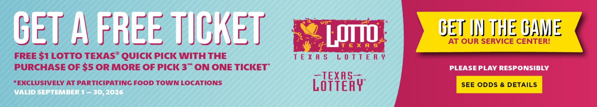 Texas Lottery Banner